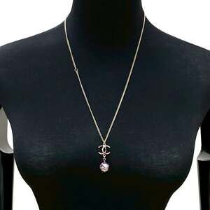 Chanel Cc Logo Chain Pendant Necklace #222163C11B